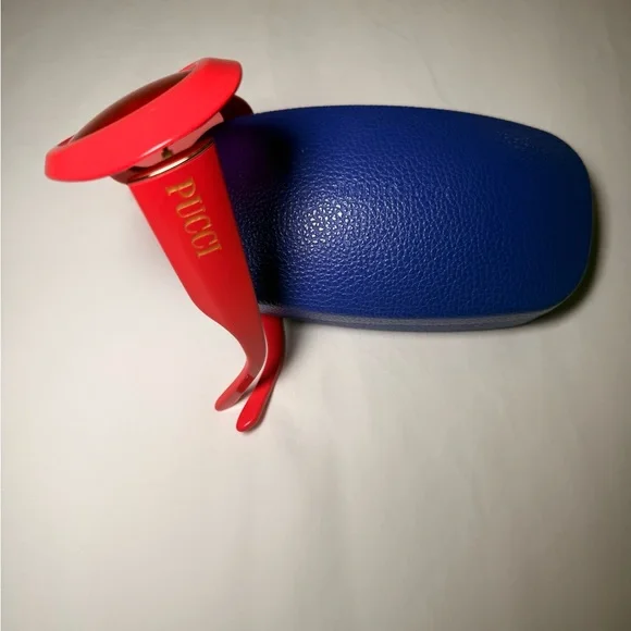 Coral Emilio Pucci Vibrant Sunglasses with Case display picture 2